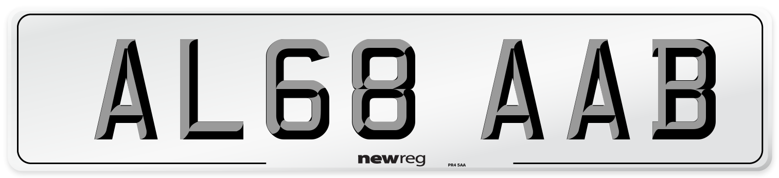 AL68 AAB Number Plate from New Reg
